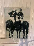 Scapa Canvas Polo Foto Zwart-Wit Kunstwerk Paarden Sportief, Ophalen of Verzenden