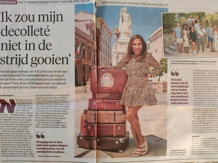 Patty Brard presenteert Charmes in de strijd  ( 2024 ), Verzamelen, Tijdschriften, Kranten en Knipsels, Knipsel(s), 1980 tot heden