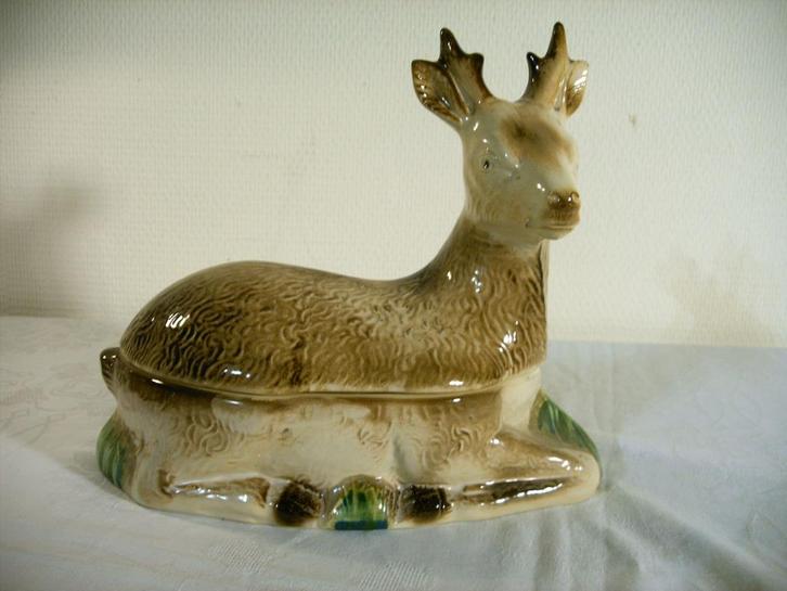 Terrine in vorm van hert van Caugant, Antiek en Kunst, Curiosa en Brocante, Ophalen of Verzenden