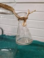 vaas glas tuitvorm met gietglas, Huis en Inrichting, Ophalen of Verzenden, 'T Olde Gre-j, Info@toldegrej.nl, Endepoelstraat 20f Didam