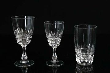 40 delig glasservies kristal Cristal d'Arques Luminac '60'70 beschikbaar voor biedingen
