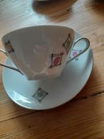 3 antieke oude brocante soepkom soepkommen met schotel, Ophalen of Verzenden, Zo goed als nieuw, Kop en/of schotel