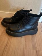 Nieuw stoere zwarte veter boots plateau van NYC mt 38, Zwart, Lage of Enkellaarzen, Nieuw, Ophalen of Verzenden