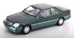 Mercedes-Benz 600 SEC ( C140 ) 1992 Groen Metallic, Hobby en Vrije tijd, Modelauto's | 1:18, Overige merken, Auto, Nieuw, Ophalen of Verzenden
