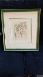 Kunstdruk/Litho  Paul Gauguin in lijst 48/43cm gesigneerd., Antiek en Kunst, Ophalen of Verzenden