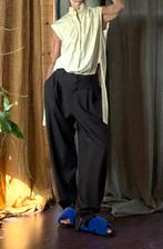 Waanzinnig coolwool pantalon bruinzwart coffee vib 36/38, Nieuw, Ophalen of Verzenden, Maat 36 (S), Lang