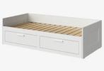 Ikea Brimnes bed 80x200 uitschuifbaar tot 160x200, Ophalen, Verstelbaar, Eenpersoons, Wit