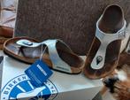 Birkenstock 39 Gizeh zilver - grijs teenslippers slippers, Kleding | Dames, Schoenen, Slippers, Ophalen of Verzenden, Grijs, Gedragen
