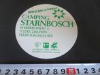 sticker Dalfsen Camping Starnbosch Sterrebosweg 4, Ophalen, Zo goed als nieuw, Bedrijf of Vereniging