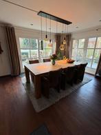 Eettafel ( design /Massief licht eikenuitvoering, Ophalen, 200 cm of meer, 50 tot 100 cm, Zo goed als nieuw