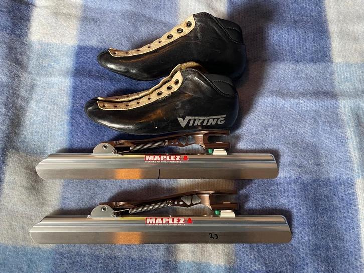 Viking Marathon Maple Comet Aluminium mt 37, Sport en Fitness, Schaatsen, Zo goed als nieuw, Noren, Viking, Klapschaats, Ophalen of Verzenden