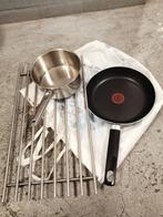 MOET NU WEG!!! SETJE KWALITATIEVE DURE PANNEN TEFAL/INOX PAN, Verzenden, Gebruikt, Overige materialen, Pannenset