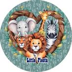 L279 icing luxe hart dieren 20cm eetbare taart plaat print, Ophalen of Verzenden, Nieuw, Taarten, Versiering