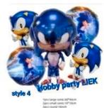 SONIC  12 delige set ballonnen (5+5+2) nr S88, Ophalen of Verzenden, Nieuw, Versiering, Verjaardag