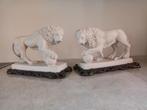 Witte leeuwen op bronzen console, Ophalen of Verzenden