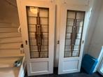Ensuite schuifdeuren glas-in-lood NIEUW, Doe-het-zelf en Verbouw, Deuren en Horren, Ophalen, Minder dan 80 cm, Binnendeur, Schuifdeur