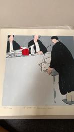 zeefdrukken De Rechtbank Floor de Bruyn Kops, Antiek en Kunst, Ophalen of Verzenden