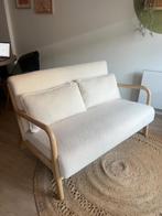 Wit teddy bankje, Huis en Inrichting, Ophalen, 150 tot 200 cm, Tweepersoons, 75 tot 100 cm