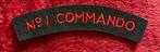 No. 1 Commando Embleem Britse militaire leger uniform straat, Ophalen of Verzenden, Overige soorten, Engeland, Embleem of Badge