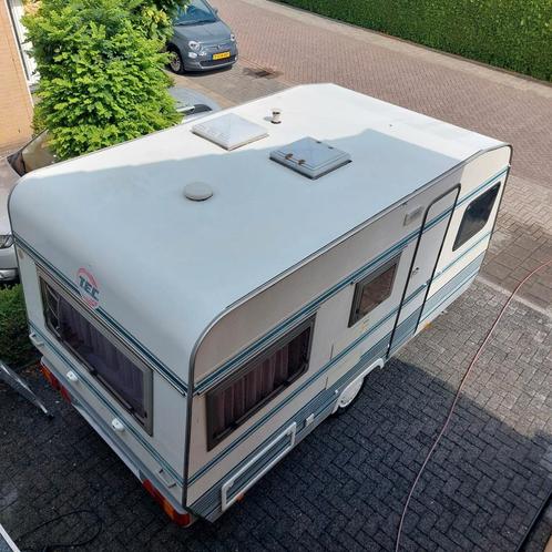TEC caravan met voortent en evt luifel., Caravans en Kamperen, Caravans, Particulier, tot en met 4, 750 - 1000 kg, Standaardzit