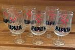 Hapkin bierglazen, Ophalen of Verzenden, Zo goed als nieuw, Glas of Glazen, Overige merken