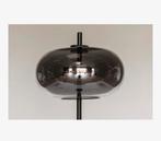 Zwarte led vloerlamp met rookglas, Ophalen, Zo goed als nieuw, 75 cm of meer