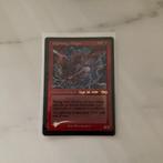 FOIL Lightning Dragon - Prerelease Promo - Urza's Saga, Ophalen of Verzenden, Gebruikt, Losse kaart, Foil
