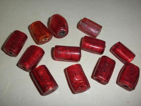 1160 - GLASKRALEN: ROOD BUIS DIV. SOORTEN, Hobby en Vrije tijd, Kralen en Sieraden maken, Nieuw, Kraal, Ophalen of Verzenden