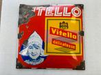 VITELLO margarine emaille bordje, Antiek en Kunst, Antiek | Emaille, Ophalen of Verzenden