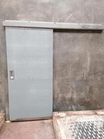kunststof schuifdeur met RVS rail, Doe-het-zelf en Verbouw, Deuren en Horren, Ophalen, Kunststof, Gebruikt, 80 tot 100 cm