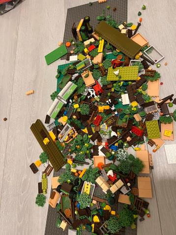 Lego plus boerderij en 3 platen dieren planten kinderen auto beschikbaar voor biedingen