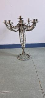 Kandelaars met glas uit India - Bijenkorf, Ophalen of Verzenden, Overige materialen, Kandelaar, 25 tot 50 cm
