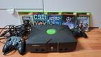 Xbox original, Spelcomputers en Games, Spelcomputers | Xbox Original, Ophalen of Verzenden, Gebruikt, Met 2 controllers, Met games
