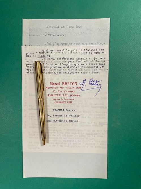 Motobécan Motorcycle Factory Letter 1939 FRA (Origineel), Verzamelen, Automerken, Motoren en Formule 1, Gebruikt, Motoren, Ophalen of Verzenden