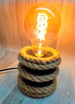 Tafellamp 25cm LedFilement E12.50, Hout, Ophalen of Verzenden, Zo goed als nieuw, Minder dan 50 cm