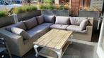 Wicker Loungeset Le Noir & Blanc - 5/6Personen, Tuin en Terras, Tuinsets en Loungesets, 5 zitplaatsen, Gebruikt, Ophalen of Verzenden