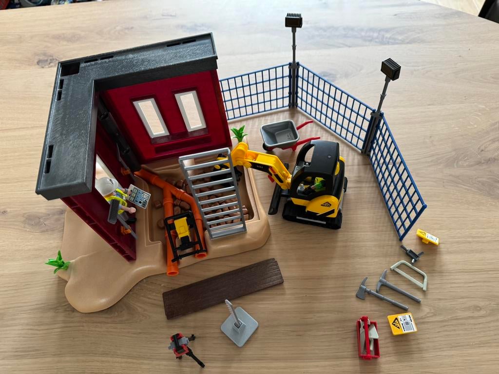 Playmobil bouwplaats NIEUWSTAAT!, Kinderen en Baby's, Speelgoed | Playmobil, Ophalen of Verzenden, Nieuw, Complete set