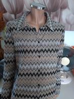 Mooie bruine bewerkte zachte blouse van Geisha maat M 38 40, Maat 38/40 (M), Ophalen of Verzenden, Zo goed als nieuw, Geisha