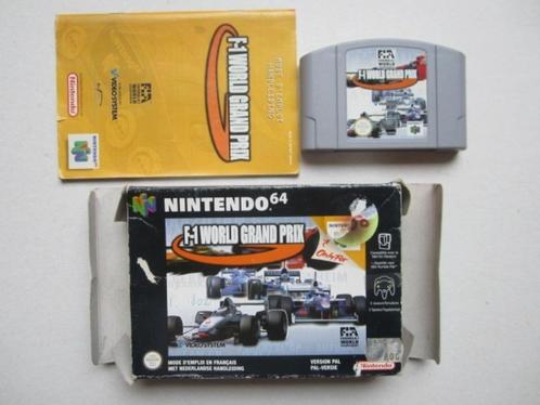 F1 Formule 1 world grand prix N64 Nintendo 64, Spelcomputers en Games, Games | Nintendo 64, Gebruikt, Racen en Vliegen, Vanaf 3 jaar
