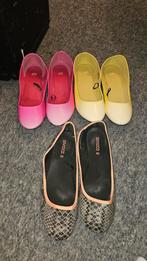3 paar Ballerina's Maat 38, H&M, Overige kleuren, Gedragen, Ballerina's