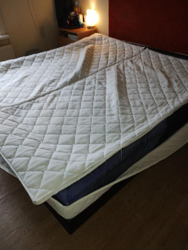 Gratis af te halen waterbed 200 breed 220 lang, compleet, Huis en Inrichting, Slaapkamer | Waterbedden, Gebruikt, Duo-systeem