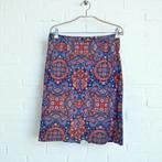 Oilily Rok Maat M Blauw Rood Paisley Bloemen Print Koker, Kleding | Dames, Rokken, Maat 38/40 (M), Oilily, Oi, Ly