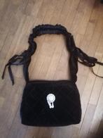 punky fluwelen damestas, Sieraden, Tassen en Uiterlijk, Tassen | Damestassen, Ophalen of Verzenden, Nieuw, Zwart, Handtas