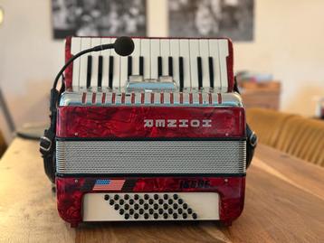 Hohner Accordeon - 48 Bas - Hele mooie staat met akg mic.! beschikbaar voor biedingen