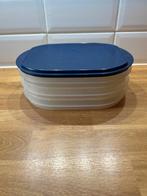 C22-Tupperware 3 vleeswaren schaaltjes met deksel, Huis en Inrichting, Keuken | Tupperware, Ophalen of Verzenden, Gebruikt, Blauw