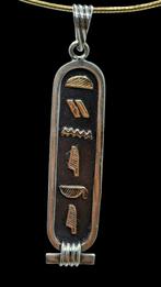 Goud & Zilver Hanger met egypte Hiërogliefen schrift, Overige voorstellingen, Verzenden, ., Zo goed als nieuw