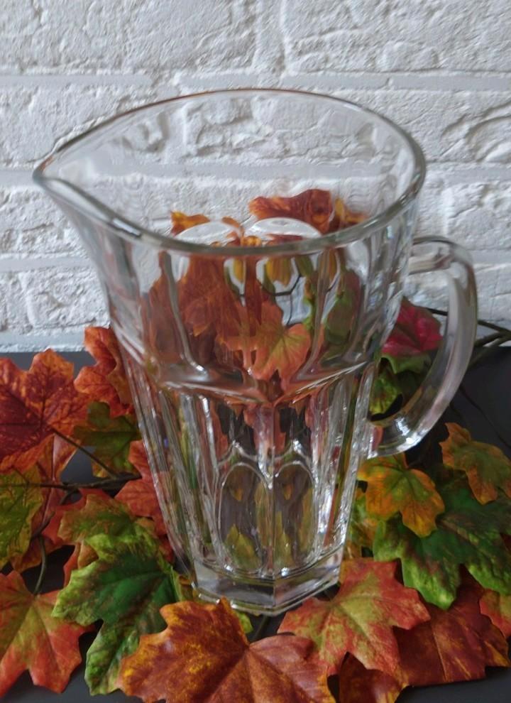 Glazen schenkkan 1,5 liter waterkan, Verzamelen, Glas en Borrelglaasjes, Overige typen, Ophalen of Verzenden