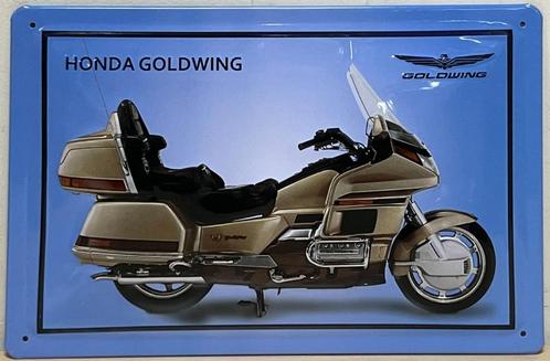 Honda Goldwing motor relief reclamebord van metaal wandbord, Verzamelen, Merken en Reclamevoorwerpen, Nieuw, Reclamebord, Ophalen of Verzenden