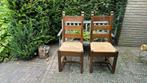 2 riet-gematte stoelen, Ophalen, Gebruikt, Twee, Bruin