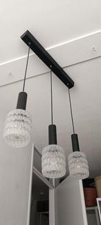 Vintage Cascade Hanglamp met Glazen Kelken, Ophalen, Gebruikt, Vintage, Glas